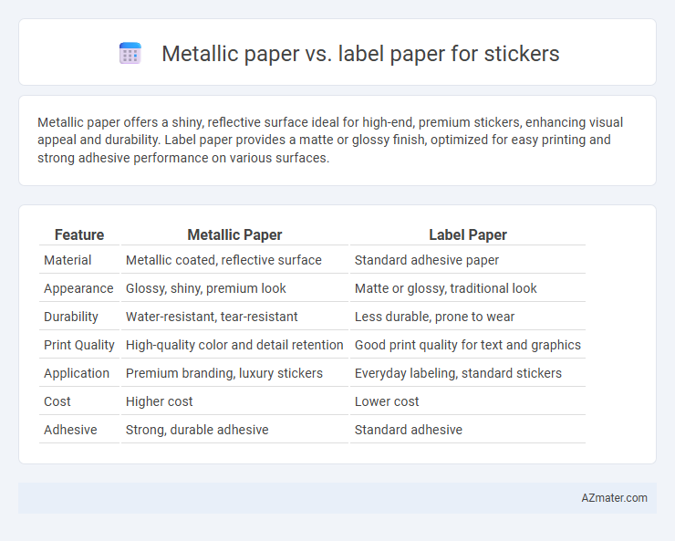 Metallic paper vs. label paper for stickers - What is The Difference?
