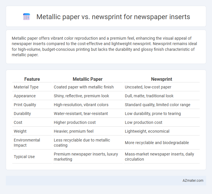 Metallic paper vs. newsprint for newspaper inserts - What is The Difference?