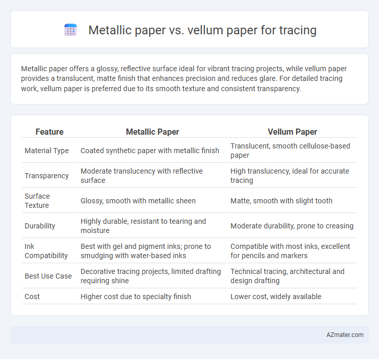 Metallic paper vs. vellum paper for tracing - What is The Difference?
