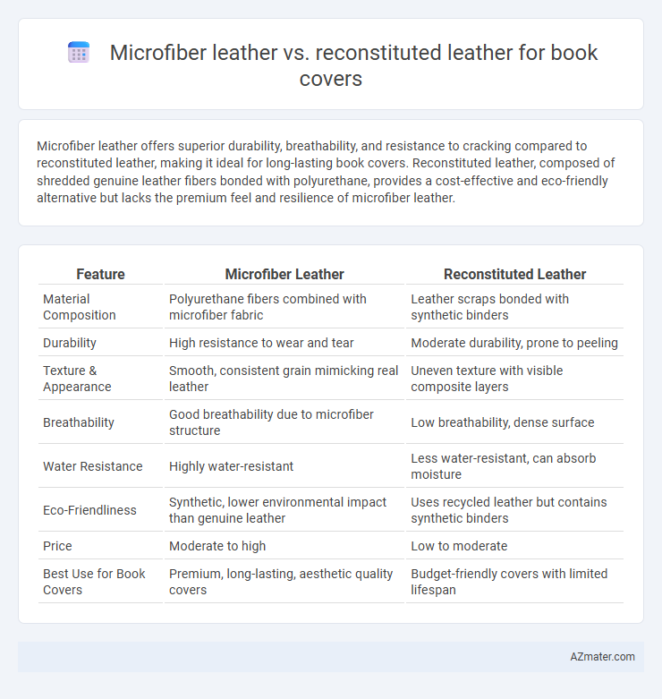 Microfiber leather vs. reconstituted leather for book covers - What is The Difference?