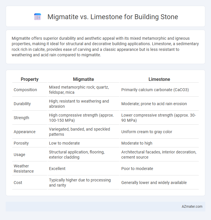 Migmatite vs. Limestone for Building Stone - What is The Difference?
