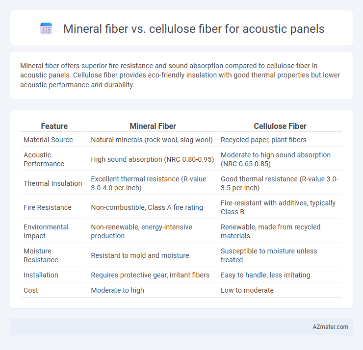 Mineral fiber vs. cellulose fiber for acoustic panels - What is The Difference?