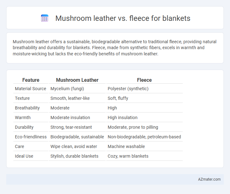 Mushroom leather vs. fleece for blankets - What is The Difference?