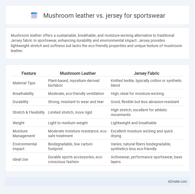 Mushroom leather vs. jersey for sportswear - What is The Difference?
