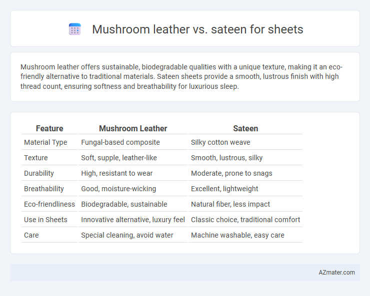 Mushroom leather vs. sateen for sheets - What is The Difference?