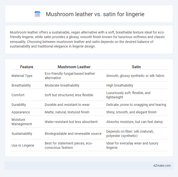 Mushroom leather vs. satin for lingerie - What is The Difference?