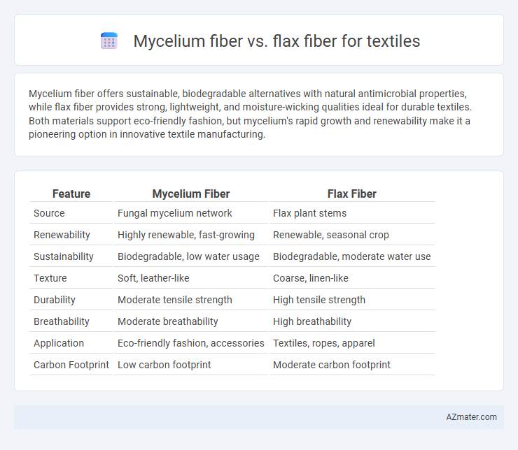 Mycelium fiber vs. flax fiber for textiles - What is The Difference?