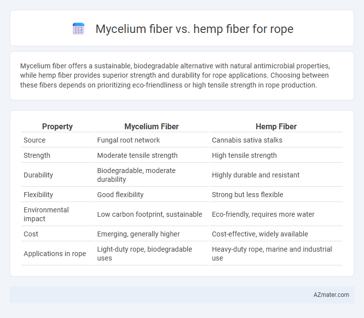 Mycelium fiber vs. hemp fiber for rope - What is The Difference?