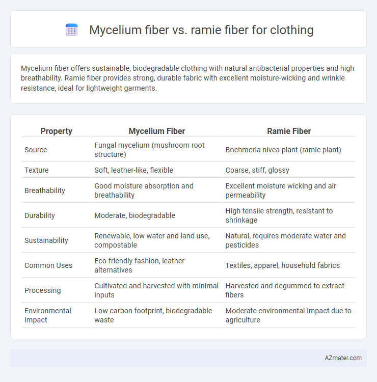 Mycelium fiber vs. ramie fiber for clothing - What is The Difference?