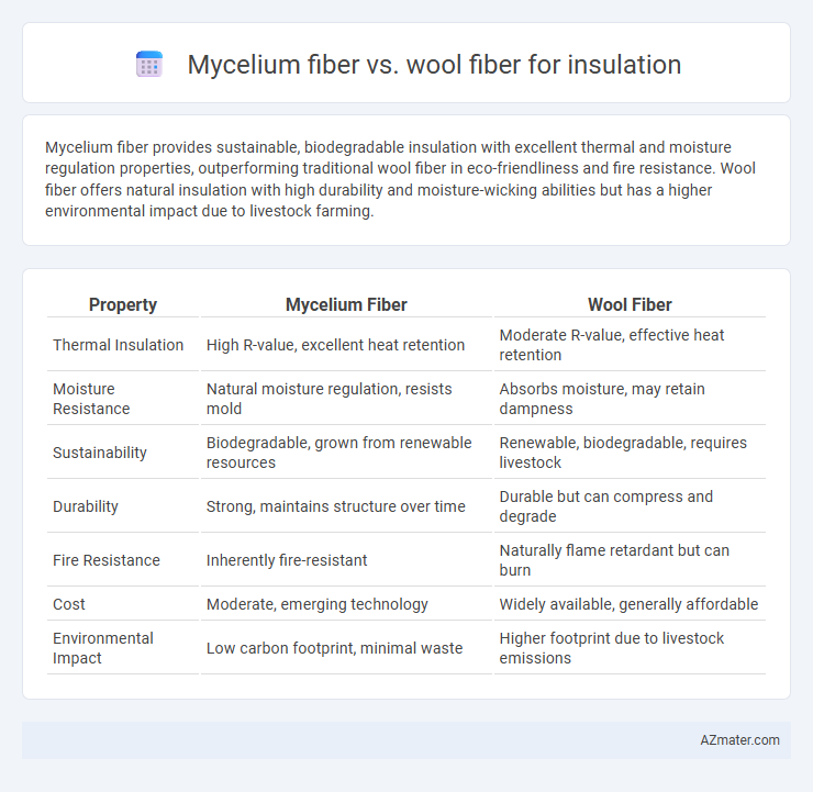 Mycelium fiber vs. wool fiber for insulation - What is The Difference?
