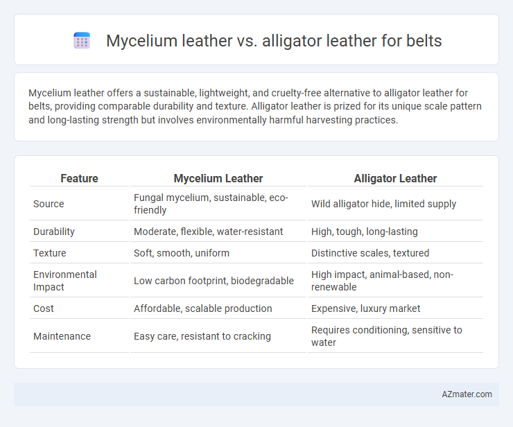 Mycelium leather vs. alligator leather for belts - What is The Difference?