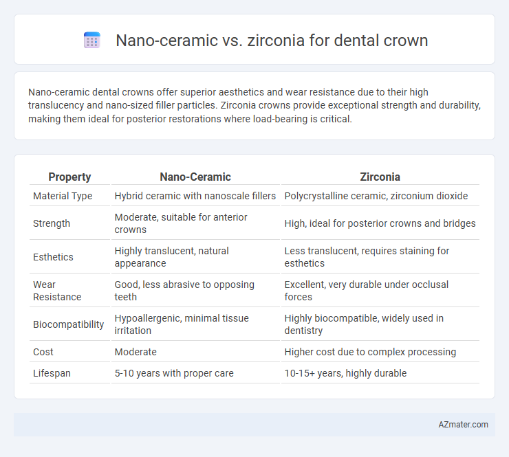 Nano-ceramic vs. zirconia for dental crown - What is The Difference?