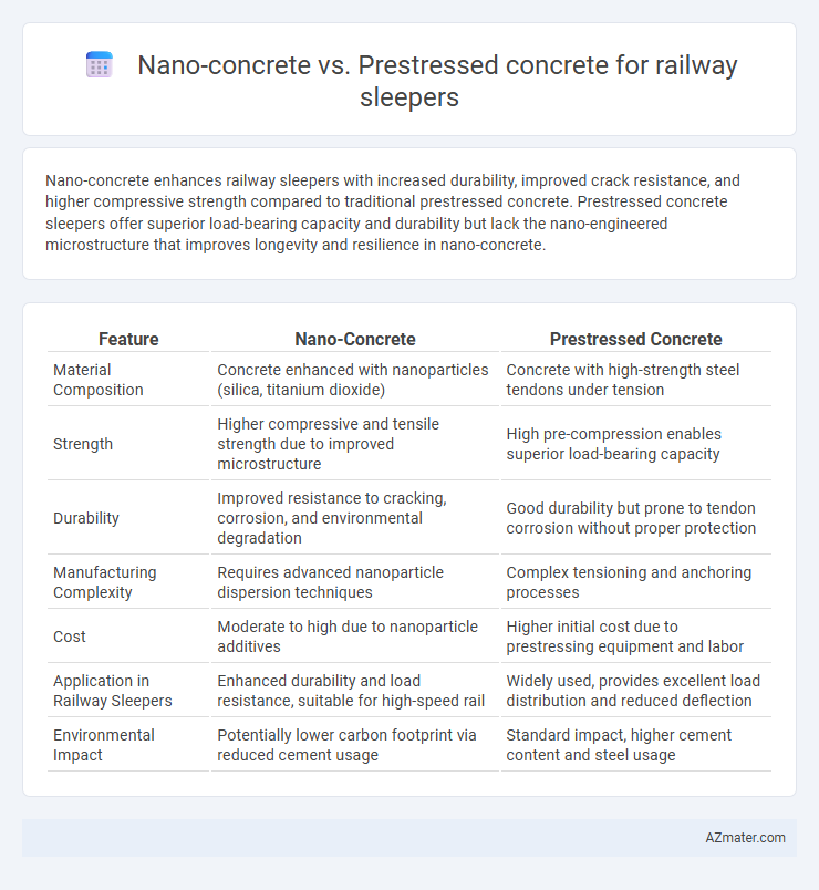 Nano-concrete vs. Prestressed concrete for railway sleepers - What is The Difference?