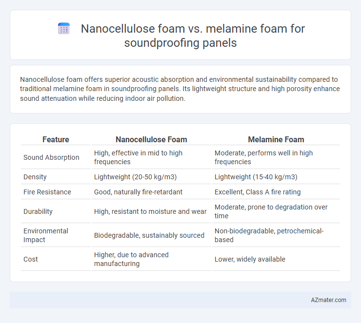 Nanocellulose foam vs. melamine foam for soundproofing panels - What is The Difference?