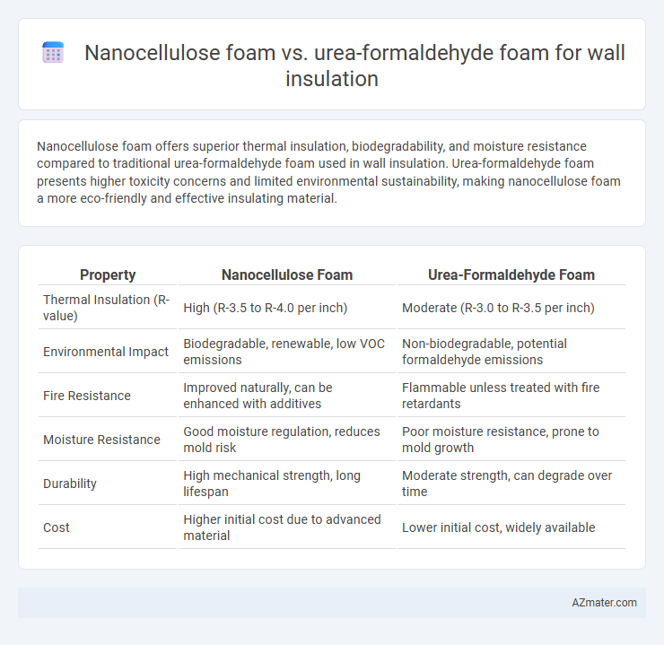 Nanocellulose foam vs. urea-formaldehyde foam for wall insulation - What is The Difference?