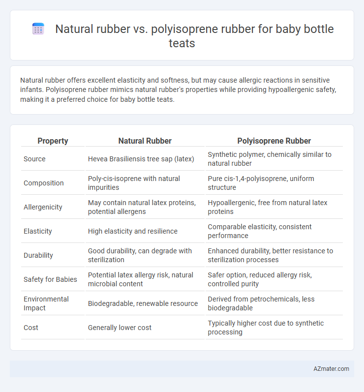 Natural rubber vs. polyisoprene rubber for baby bottle teats - What is The Difference?