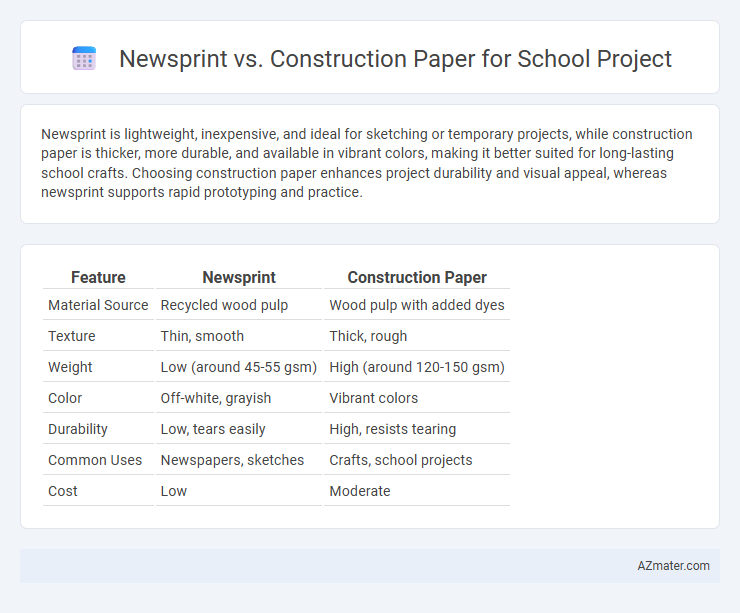 Newsprint vs. Construction Paper for School Project - What is The Difference?