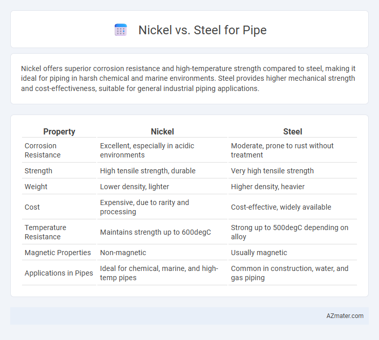 Nickel vs. Steel for Pipe - What is The Difference?