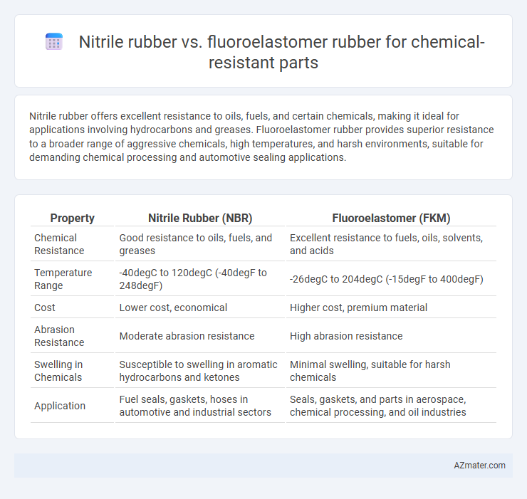 Nitrile rubber vs. fluoroelastomer rubber for chemical-resistant parts - What is The Difference?