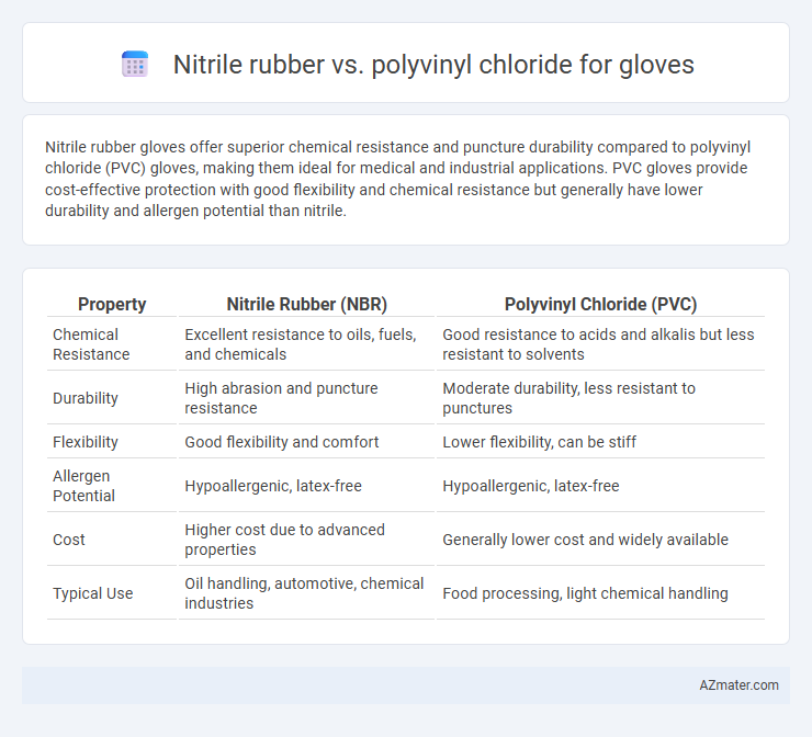 Nitrile rubber vs. polyvinyl chloride for gloves - What is The Difference?