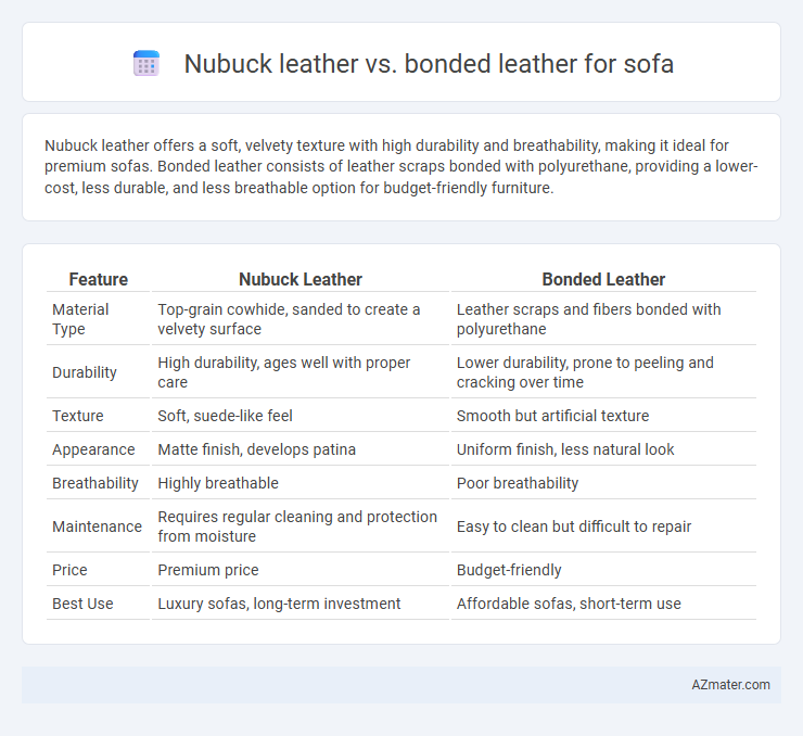 Nubuck leather vs. bonded leather for sofa - What is The Difference?