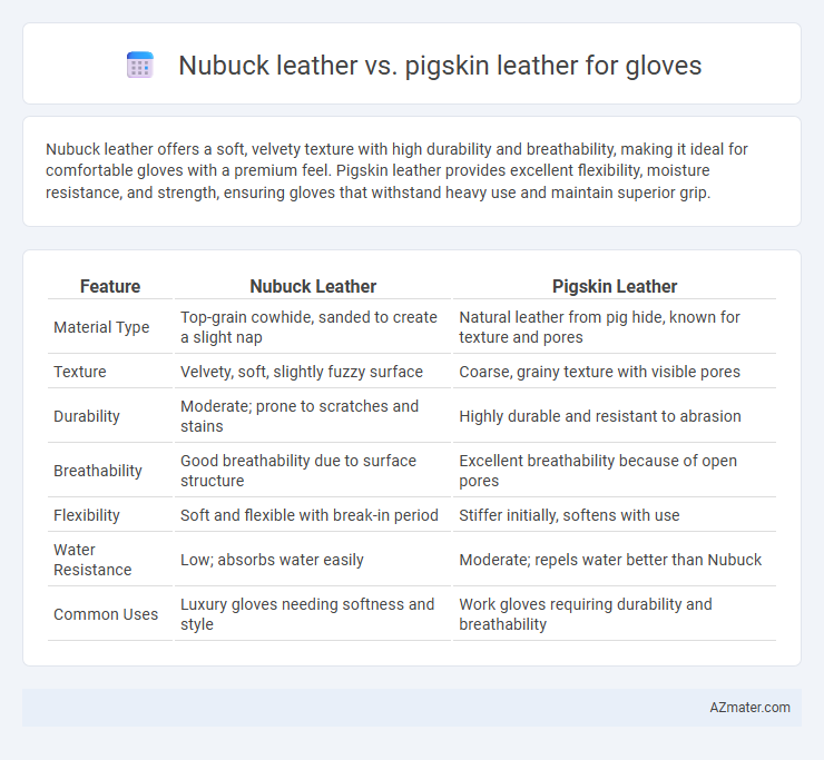 Nubuck leather vs. pigskin leather for gloves - What is The Difference?