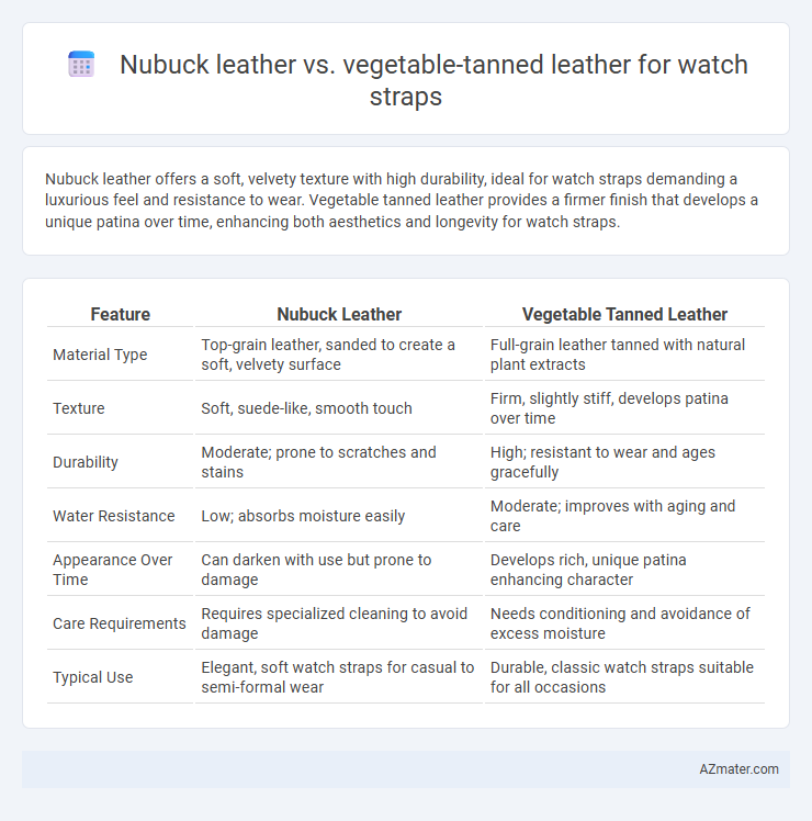 Nubuck leather vs. vegetable-tanned leather for watch straps - What is The Difference?
