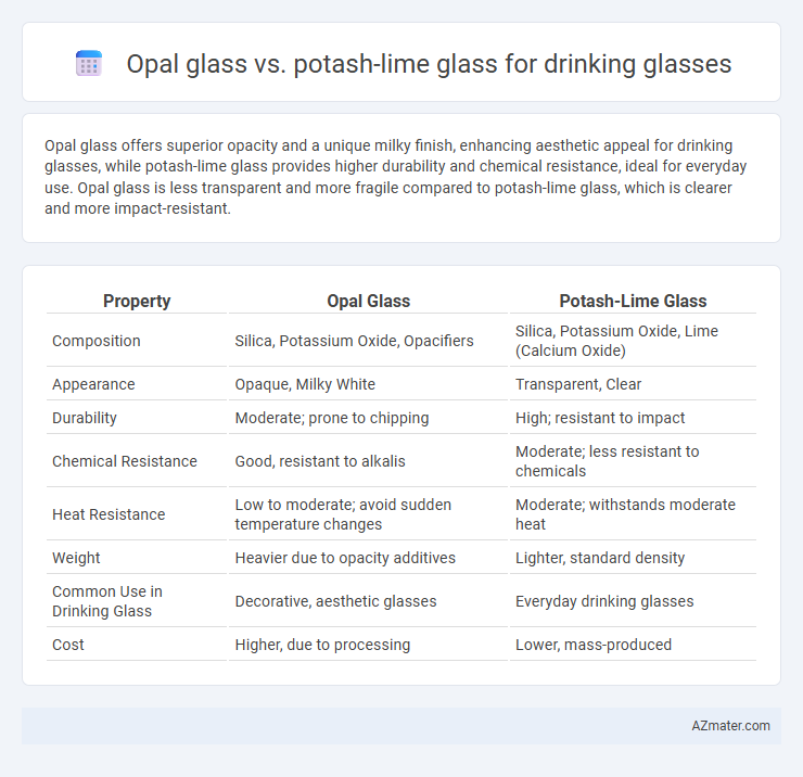 Opal glass vs. potash-lime glass for drinking glasses - What is The Difference?