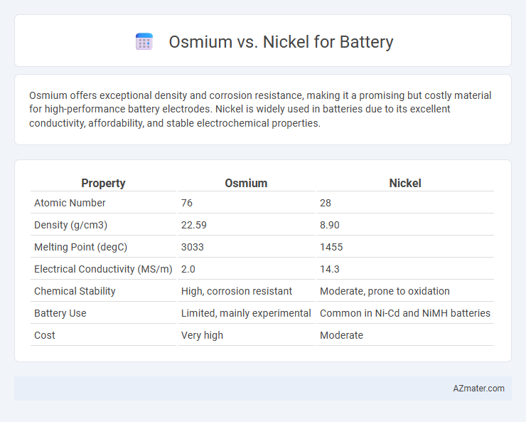 Osmium vs. Nickel for Battery - What is The Difference?