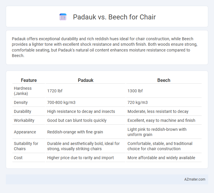 Padauk vs. Beech for Chair - What is The Difference?