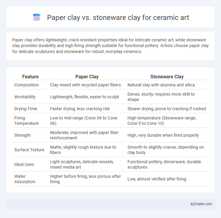 Paper clay vs. stoneware clay for ceramic art - What is The Difference?