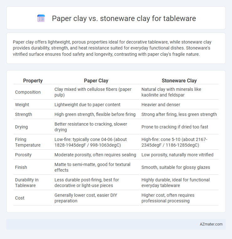 Paper clay vs. stoneware clay for tableware - What is The Difference?