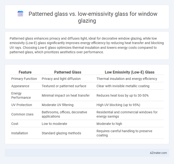 Patterned glass vs. low-emissivity glass for window glazing - What is The Difference?