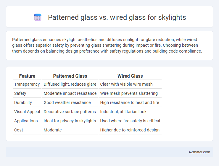 Patterned glass vs. wired glass for skylights - What is The Difference?
