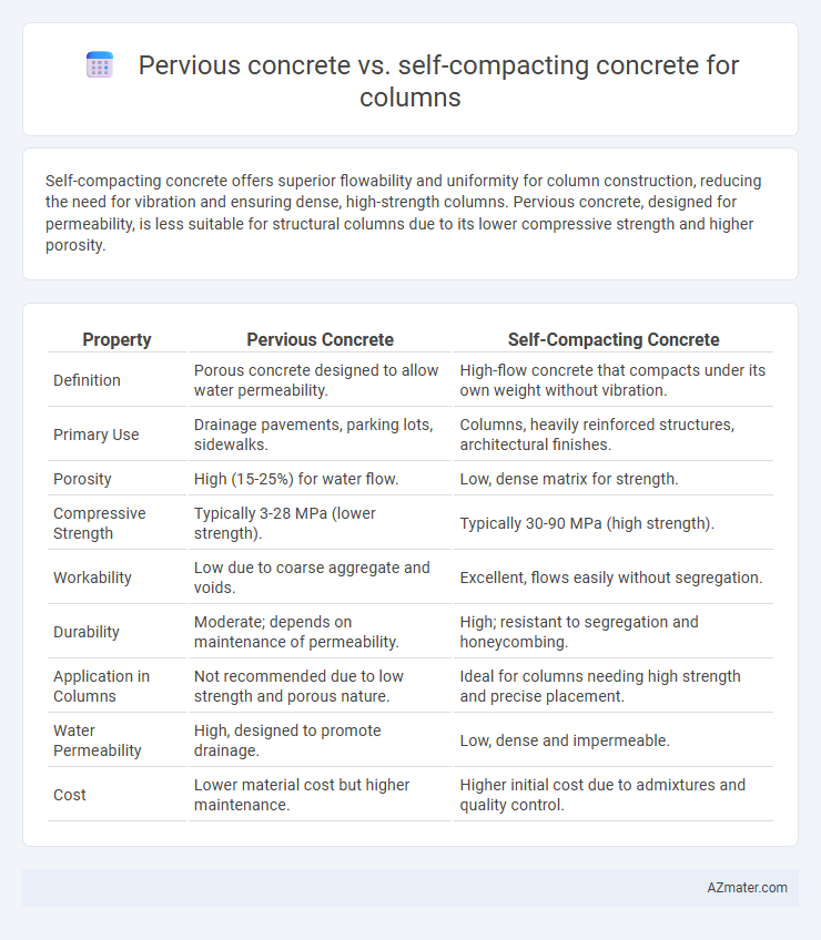 Pervious concrete vs. self-compacting concrete for columns - What is The Difference?