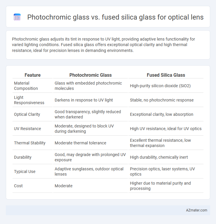 Photochromic glass vs. fused silica glass for optical lens - What is The Difference?