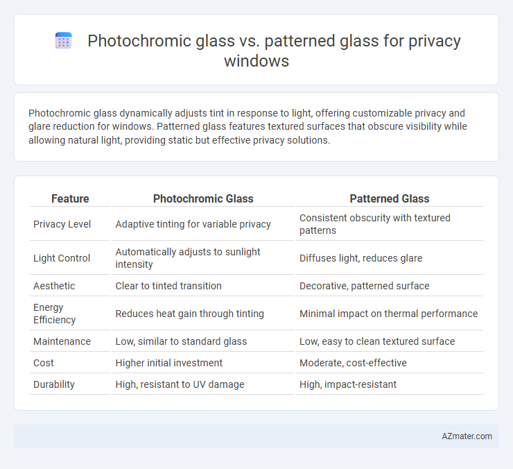 Photochromic glass vs. patterned glass for privacy windows - What is The Difference?
