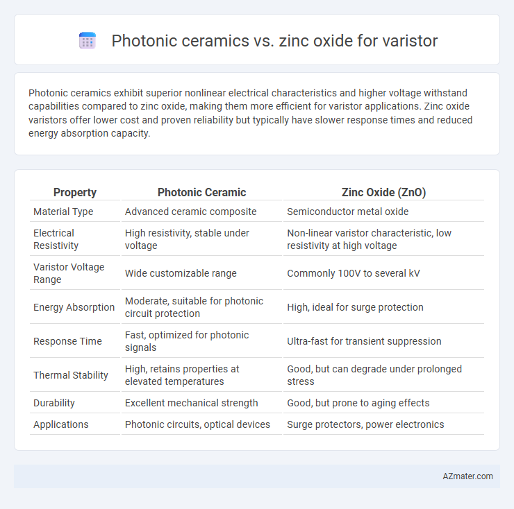 Photonic ceramics vs. zinc oxide for varistor - What is The Difference?