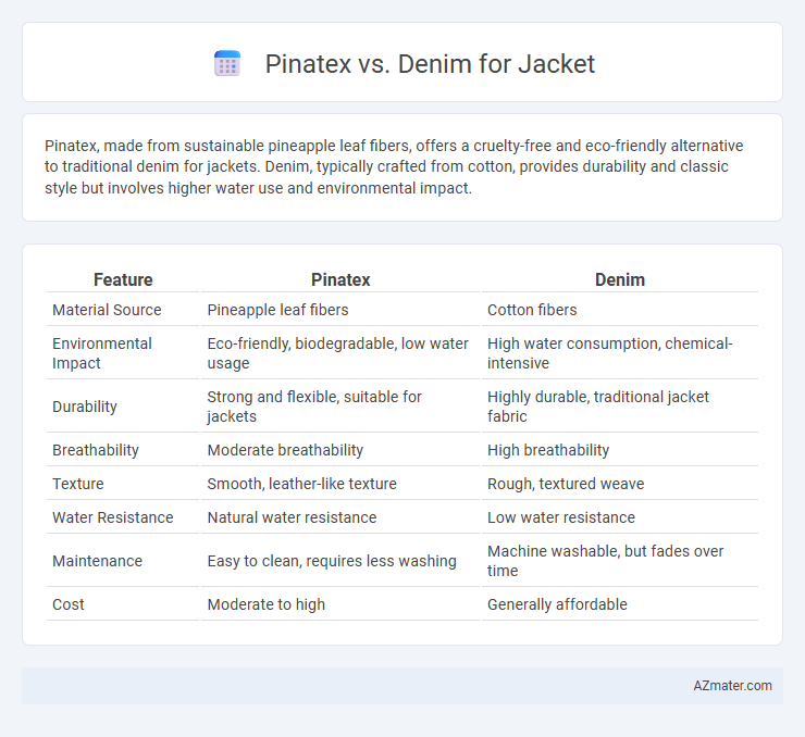 Pinatex vs. Denim for Jacket - What is The Difference?