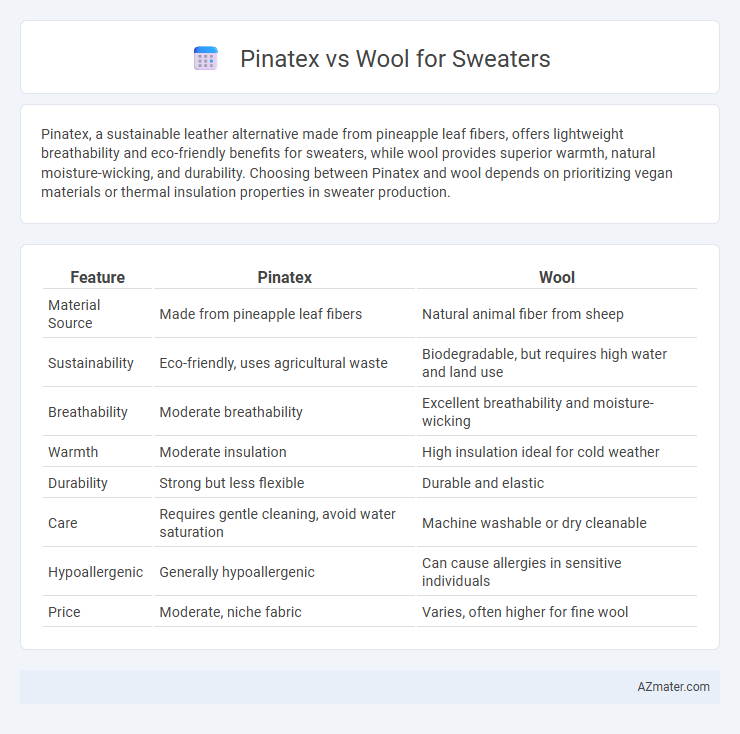 Pinatex vs Wool for Sweaters - What is The Difference?