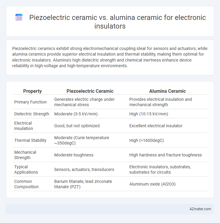 Piezoelectric ceramic vs. alumina ceramic for electronic insulators - What is The Difference?