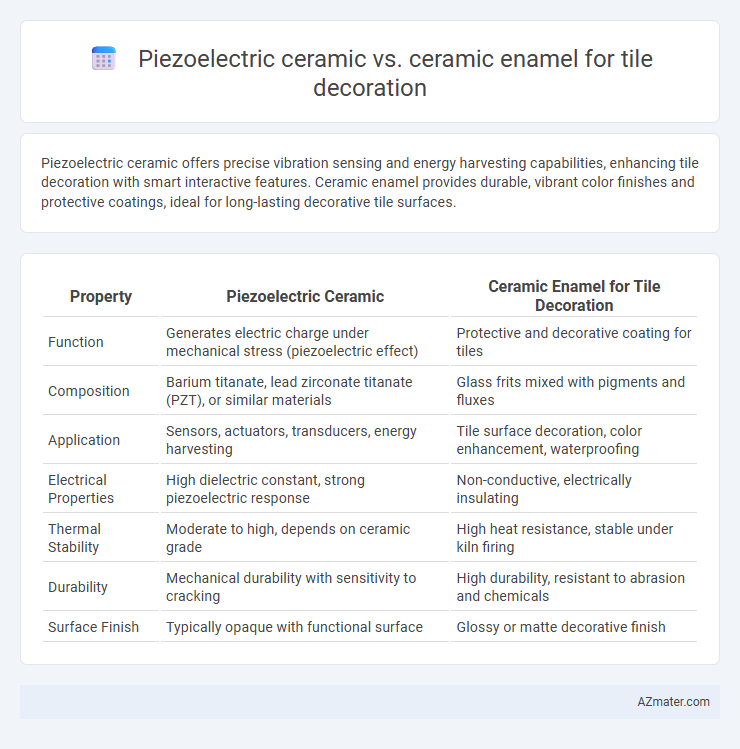 Piezoelectric ceramic vs. ceramic enamel for tile decoration - What is The Difference?