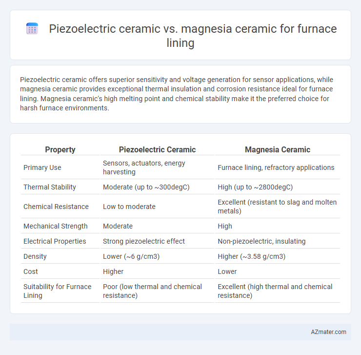 Piezoelectric ceramic vs. magnesia ceramic for furnace lining - What is The Difference?