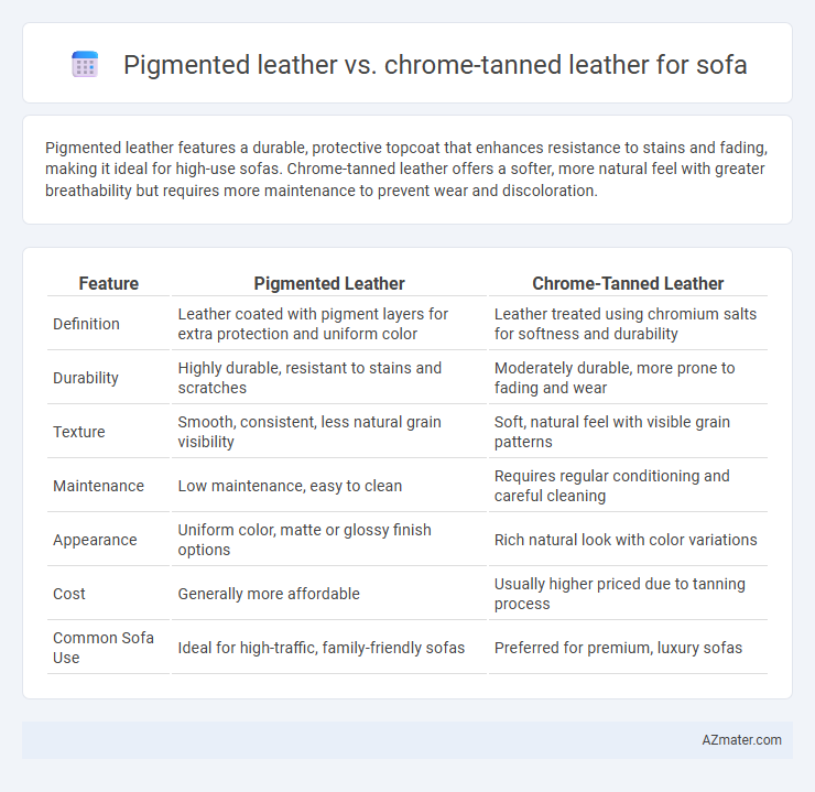 Pigmented leather vs. chrome-tanned leather for sofa - What is The Difference?