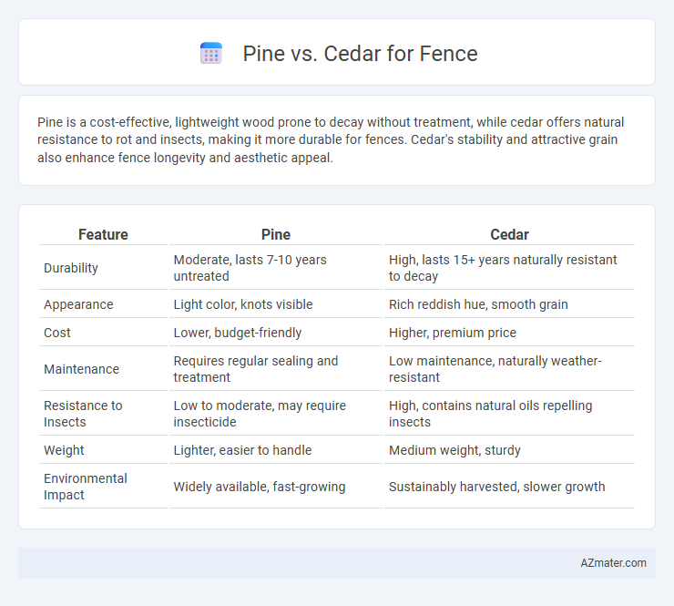 Pine vs. Cedar for Fence - What is The Difference?