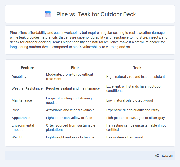 Pine vs. Teak for Outdoor Deck - What is The Difference?