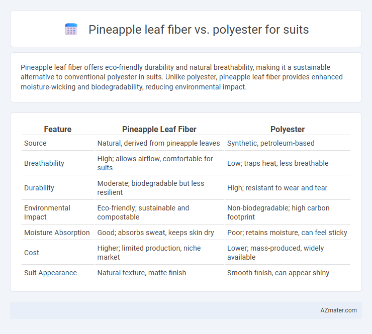 Pineapple leaf fiber vs. polyester for suits - What is The Difference?
