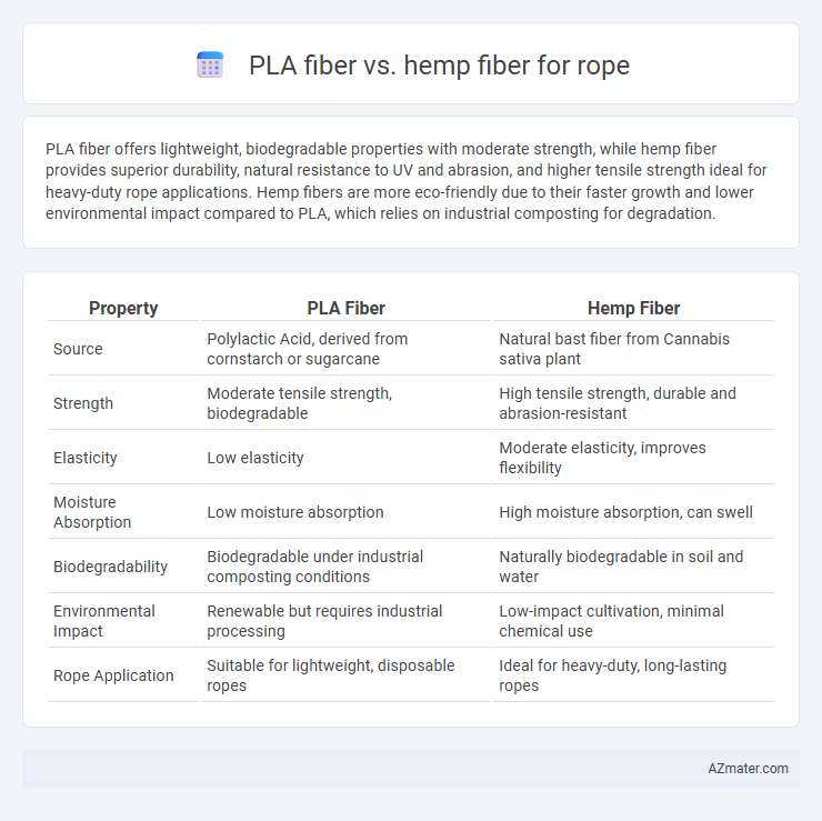 PLA fiber vs. hemp fiber for rope - What is The Difference?