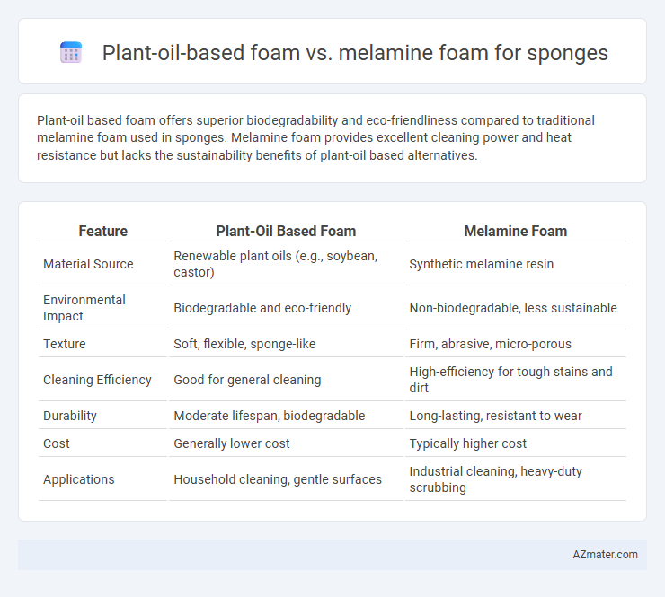 Plant-oil-based foam vs. melamine foam for sponges - What is The Difference?