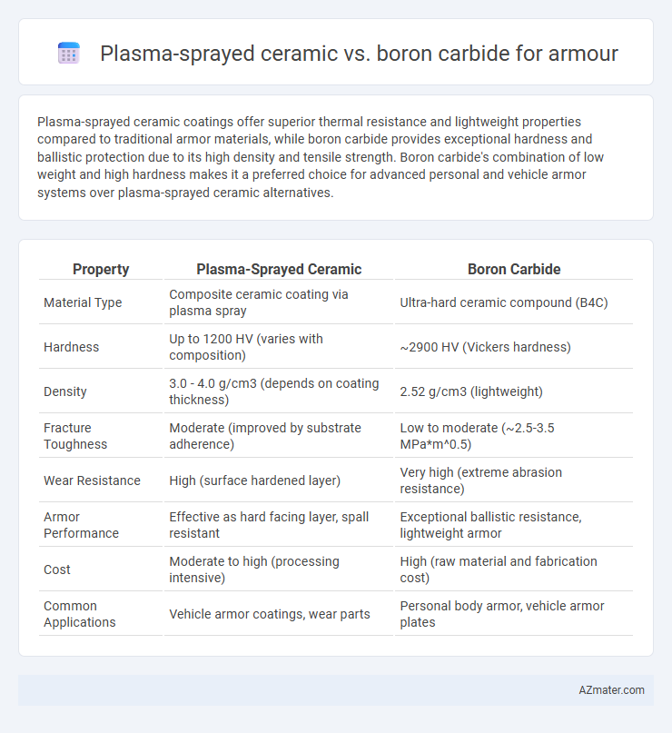 Plasma-sprayed ceramic vs. boron carbide for armour - What is The Difference?